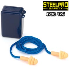 تصویر گوشی ایمنی ایرپلاگ سیلیکونی سه پله بنددار Steelpro Safety - FIT EAR